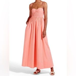 STAUD Landry Dress in Grapefruit, size S